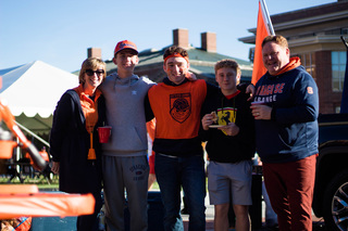 Tailgating began early Saturday morning. Families made breakfast before the noon kickoff instead of their standard BBQ food like hamburgers and hot dogs. 