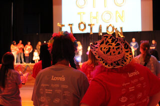 Dancers come to OttoTHON decked out in cowboy hats, tutus, bandanas and necklaces. Each participant was given a shirt to wear to the event and were encouraged to dress it up with other accessories. 