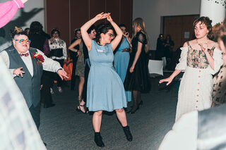 Sonja Nusser takes to the dance floor with new and old friends at Queer Prom. The event was held on April 22nd and everyone dressed in outfits that expressed their true selves. 