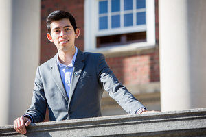 Ivan Rosales, a junior accounting and policy studies major, wants to promote academic excellence, student engagement and diversity if elected. 