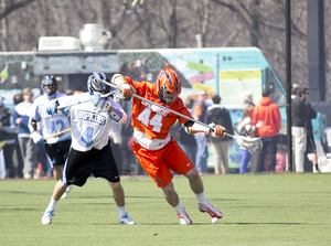 Senior Matt Harris was moved from the midfield to close defense, and it has already paid dividends for Syracuse. 