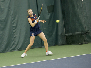 Senior Maddy Kobelt will take on the nation's best player in North Carolina's Jamie Loeb at Drumlins Tennis Club on Sunday. 