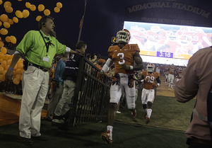 Clemson players jog down the hill before kickoff, which is part of one of the more noteworthy pregame rituals in college football. 