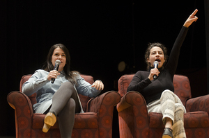 Ali Reich, University Union's co-director of public communications, moderated the panel at the show.