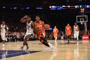 Andrew White is trying to diversify his offensive game by driving to the basket more instead of just spotting up behind the 3-point line. 