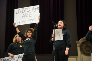 Take Back the Night is an annual event that takes place at Syracuse University to combat sexual assault and relationship violence.