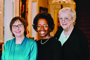 Dr. Ruth Weinstock (left), Dr. Sharon Brangman (center) and Dr. Patricia Numann (right) worked with Syracuse Unbound to publish 