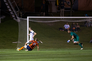 Akron only generated three total shots in the first half, but one of them went in and it proved to be the game-winner. 