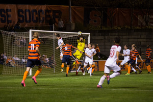 All night, crosses sailed high and long for Syracuse, missing intended targets below.