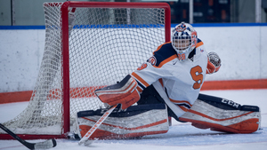 Goalie Abbey Miller couldn't do enough to stave off an Eagles comeback.