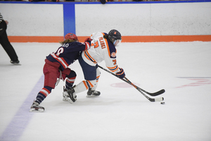 Despite outshooting RMU in the first period, Syracuse never potted a goal Saturday.