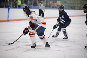 Lauren Bellefontaine scored on the power play against Mercyhurst. 