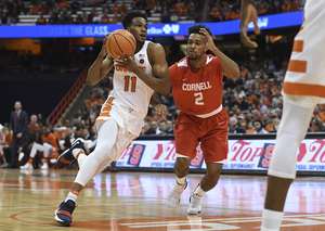 Oshae Brissett scored 11 second-half points in Syracuse's last game, against Ohio State on Wednesday.