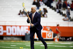 Gary Gait, pictured above, and associate head coach Regy Thorpe went to two national championship games together. 