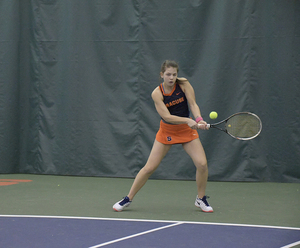 Golubovskaya, pictured last season, led SU over Columbia on Sunday. 