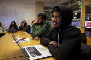 Nicholas George, a senior information management and technology major and a member of the Caribbean Students Association, aims to spread awareness of Caribbean culture on campus.