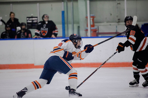 Shelby Calof, pictured earlier this season against Princeton, was part of a Syracuse offense that was blanked on Friday. 