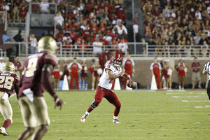 NC State quarterback Bailey Hockman threw for 208 yards and a touchdown against Florida State two weekends ago. 