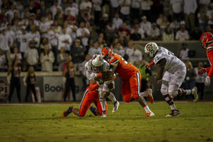 Syracuse's defense held NC State to just three points in the second half.