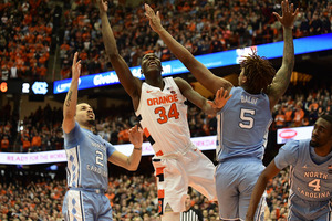 Bourama Sidibe followed up his impressive performance against Pittsburgh with a 17 point, 15 board outing on Saturday in the Carrier Dome.