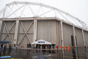 The Carrier Dome has become SU's primary COVID-19 testing site.