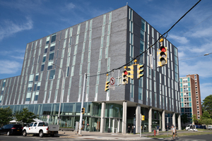 The vehicle collided with the pedestrian on University Place outside of Ernie Davis shortly before 1 a.m., according to SPD.