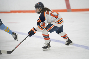 In a desperate attempt to come back in the final period, Syracuse totaled 20 shots, all of which were on goal and held Vermont to eight.