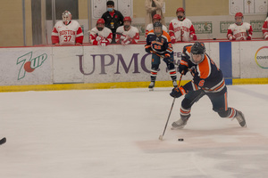 Shelby Calof scored the shootout-winning goal against BU, sending SU to the championship game against St. Cloud State.