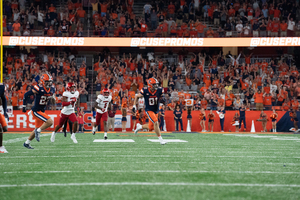 Louisville’s Malik Cunningham tallied 152 passing yards and threw two interceptions in its loss to Syracuse.