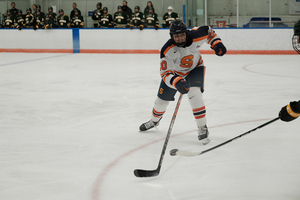 Madison Primeau (pictured), who was one of the top scorers for the Orange last year, recorded her first collegiate hat trick.