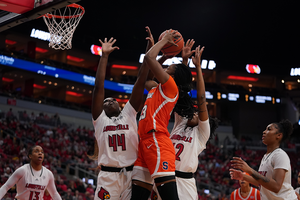 Louisville outscored Syracuse 46-26 across the second and third quarter.