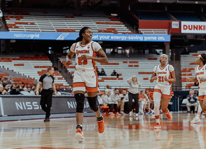 Alyssa Latham came off the bench for the first time in her college career in Syracuse's win over Boston College. 