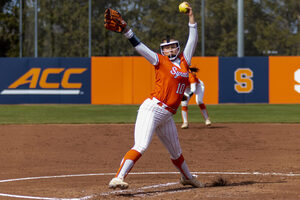 Syracuse pitcher Lindsey Hendrix tossed seven innings and let up just one earned run as Syracuse upset No. 15 Virginia Tech 2-1.