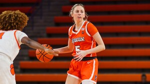 In 35 minutes of play, Georgia Woolley scored 13 points and corralled nine rebounds in her first game off the bench since the 2022-23 season.