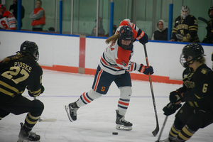 Bryn Saarela led Syracuse in goals and points and ranked third on the team in assists, leading to her Second Team All-AHA selection.