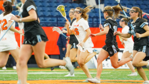 Despite Coco Vandiver's injury, Syracuse only allowed one goal on Johns Hopkins' seven player-up opportunities Monday.