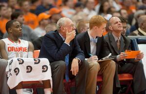 Jim Boeheim (center)