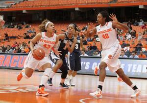 Iasia Hemingway (left) vs. South Florida